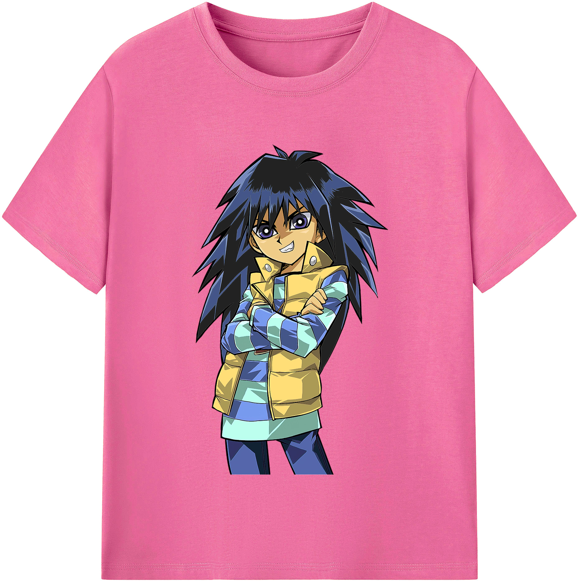 （画像用） 遊☆戯☆王 Yu-Gi-Oh! レディースカジュアルプリントTシャツ（綿100％）